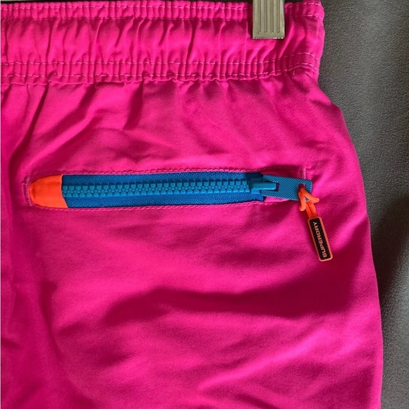 SuperDry Swim Trunks Pink Blue Bubblegum Summer Beach Fun - Picture 7 of 7